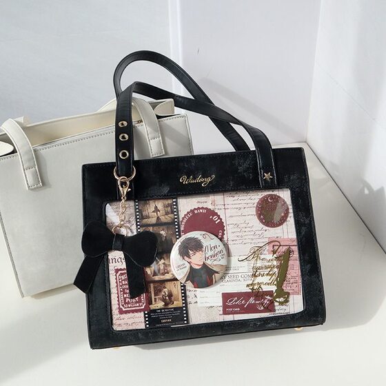 Cream Spring Sakura Pain Bag Daily Transparent All-match Guofeng Hand Shoulder Crossbody Bag Antique Girl's Small Food