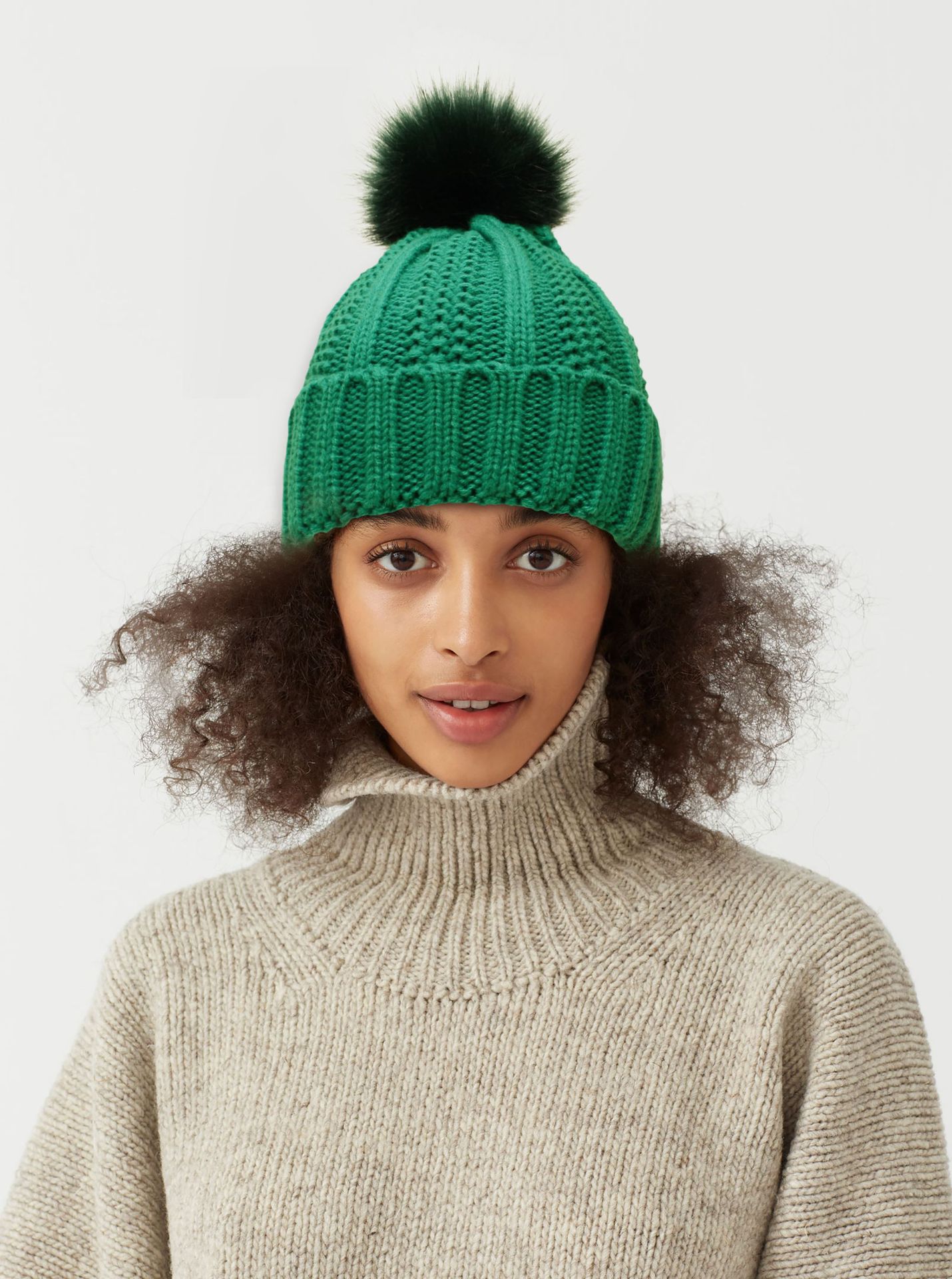Winter, Autumn Season Women's Simple Style Stripe Solid Color Pom Poms Wool Cap