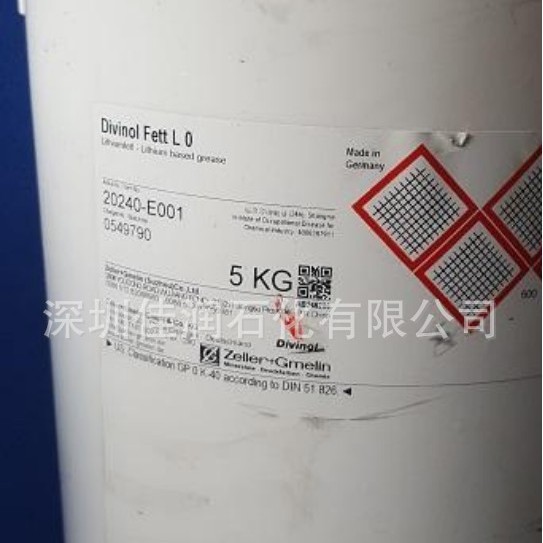ZELLER+GMELIN DIVINOL FETT L 0号GP0K-40 罗姆莱格制药机润滑油