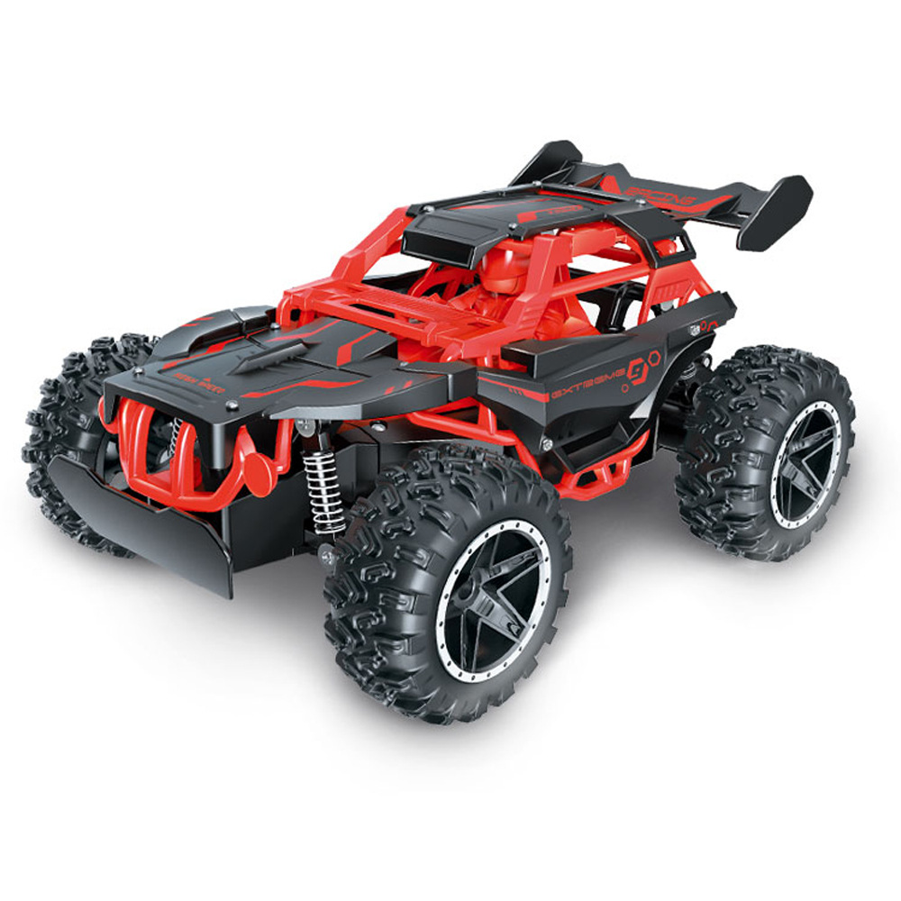 クロスボーダー 2.4 グラム初級高速車充電 RC リモートコントロールレーシングカー 1:18 ラージフットオフロード車子供のおもちゃのリモートコントロールカー