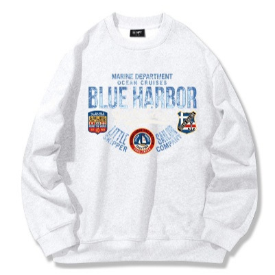 Men's Spring Streetwear Hoodie, Round Neck Long Sleeve Base Shirt, Streetwear Outerwear