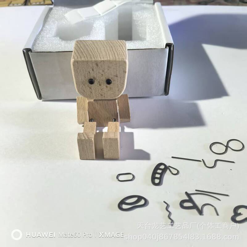 新品 汽车摇晃木偶Shaking Wooden Man Figurine创意汽车装饰木偶|undefined