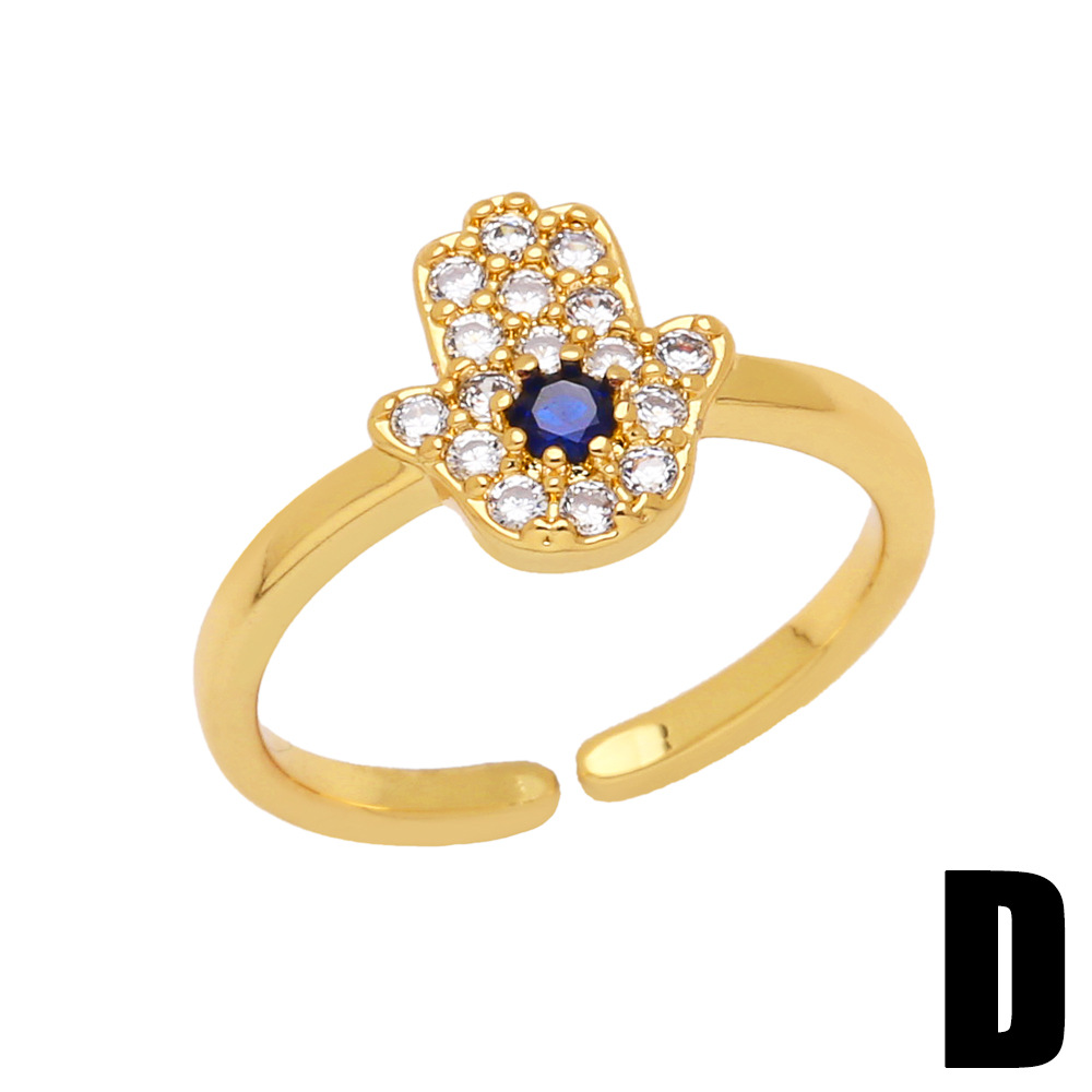 retro niche geometric circle open adjustable devilu0027s eye finger ring