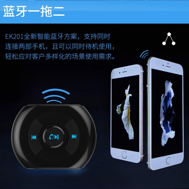 In-line car Wireless Bluetooth audio adapter 4.0 stereo sound AUX interface mobile phone Music Receiver In-line car Wireless Bluetooth audio adapter 4.0 stereo sound AUX interface mobile phone Music Receiver