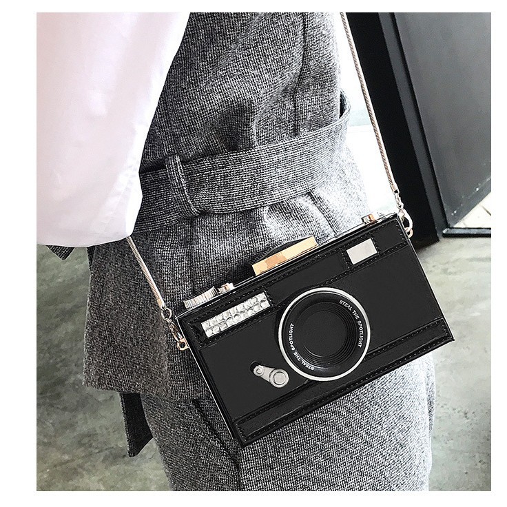 (2개) 대외 무역 도매 가을과 겨울 새로운 한국 스타일 창조적 인 카메라 가방 패션 서리 어깨 메신저 가방 복고풍 여성 가방