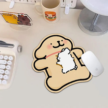 卡通线条小狗电脑鼠标垫办公学习专用滑鼠垫笔记本便携护腕书桌垫