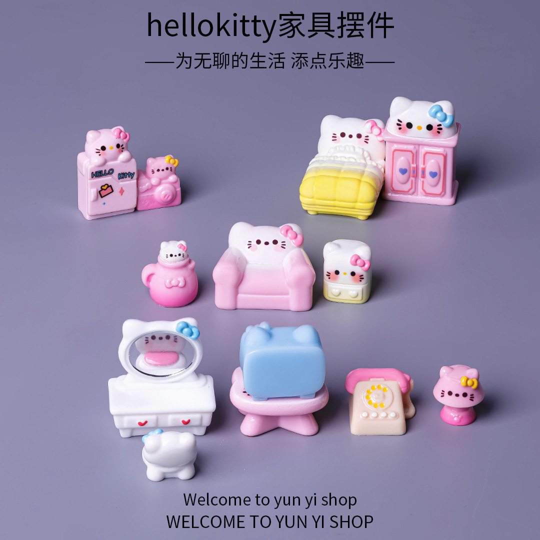 微景观创意可爱猫咪家具动物盲盒装饰品配件办公室桌面迷你小摆件