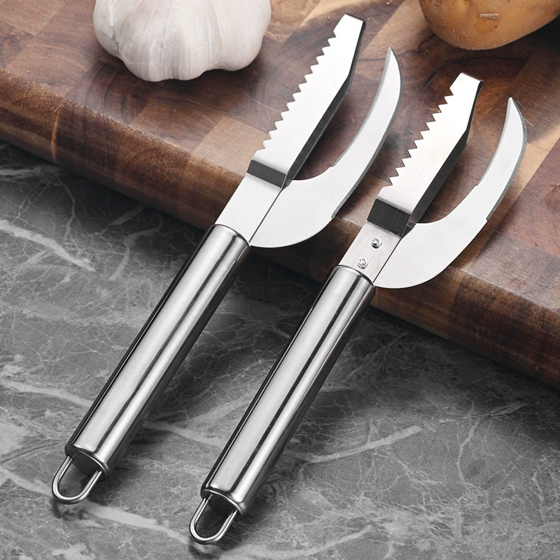 Нож для рыбного живота из нержавеющей стали, скребок для рыбной чешуи, нож для рыбного живота, кухонный нож для убоя рыбы, скребок для рыбной чешуи, инструмент для удаления рыбной чешуи