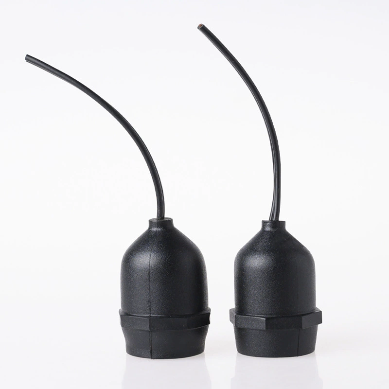 Водонепроницаемый патрон для лампы, черный, красный, водонепроницаемый проводной патрон для лампы, цельный водонепроницаемый подвесной патрон для лампы