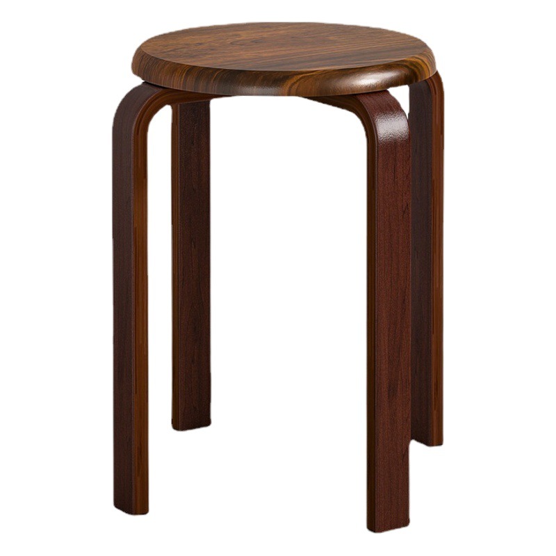 Taburete de madera maciza hogar taburete bajo banco pequeño salón silla de madera pequeño taburete redondo cambio de zapatos taburete internet celebridad mesa de café mesa de comedor taburete