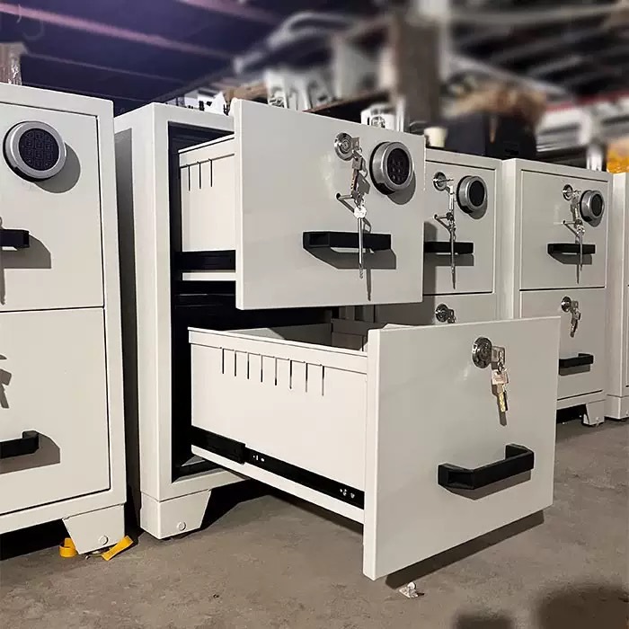 防火防磁柜二抽/三抽/四抽卡箱文件柜铁柜子储物柜密码锁2小时