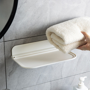1596 bath towel towel towel storage board wall hanging foldable storage rack bathroom mobile phone cigarette toilet paper storage board