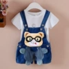 Suspenders, shorts, with little bears