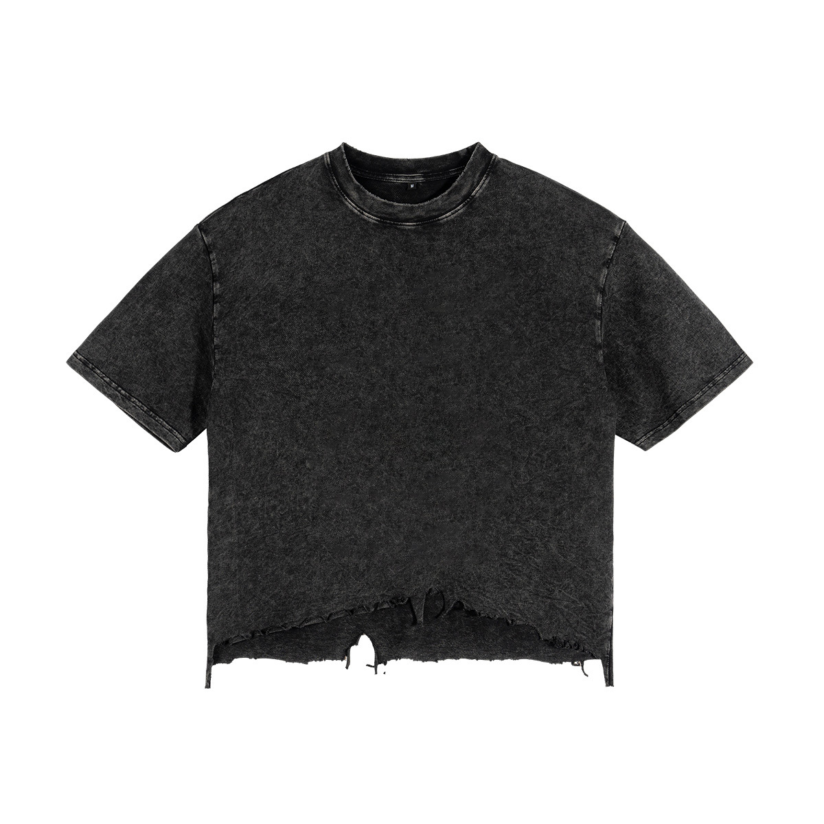 ETAI Hombre| Marca de marea retro de la calle de marea hombre impresión corta camiseta ancha de alta calidad lavado con agua pesada algodón de manga corta image 7