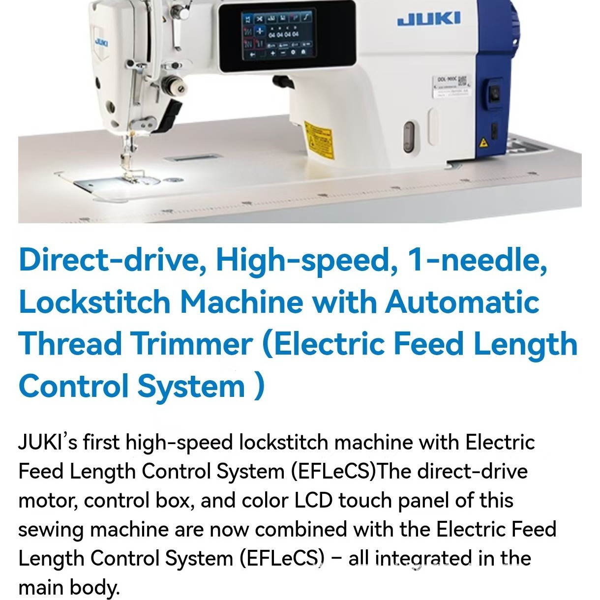 DDL-900CJUKI NEW Computerized high speed lockstitch industri