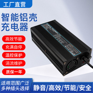 Customized 12V-72V/1-20A high-end aluminum shell battery charger for lithium battery lead-acid battery phosphoric acid