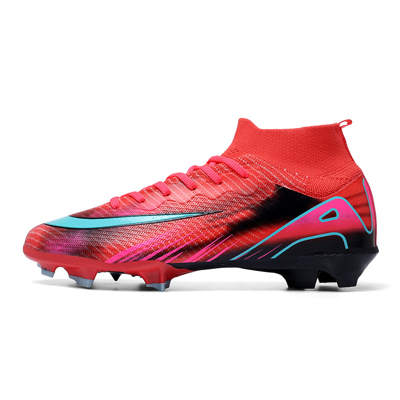 Nuevas espinas transfronterizas 16 zapatos de fútbol para niños para hombres y mujeres deportes al aire libre para estudiantes zapatos de entrenamiento de competencia de clavos largos