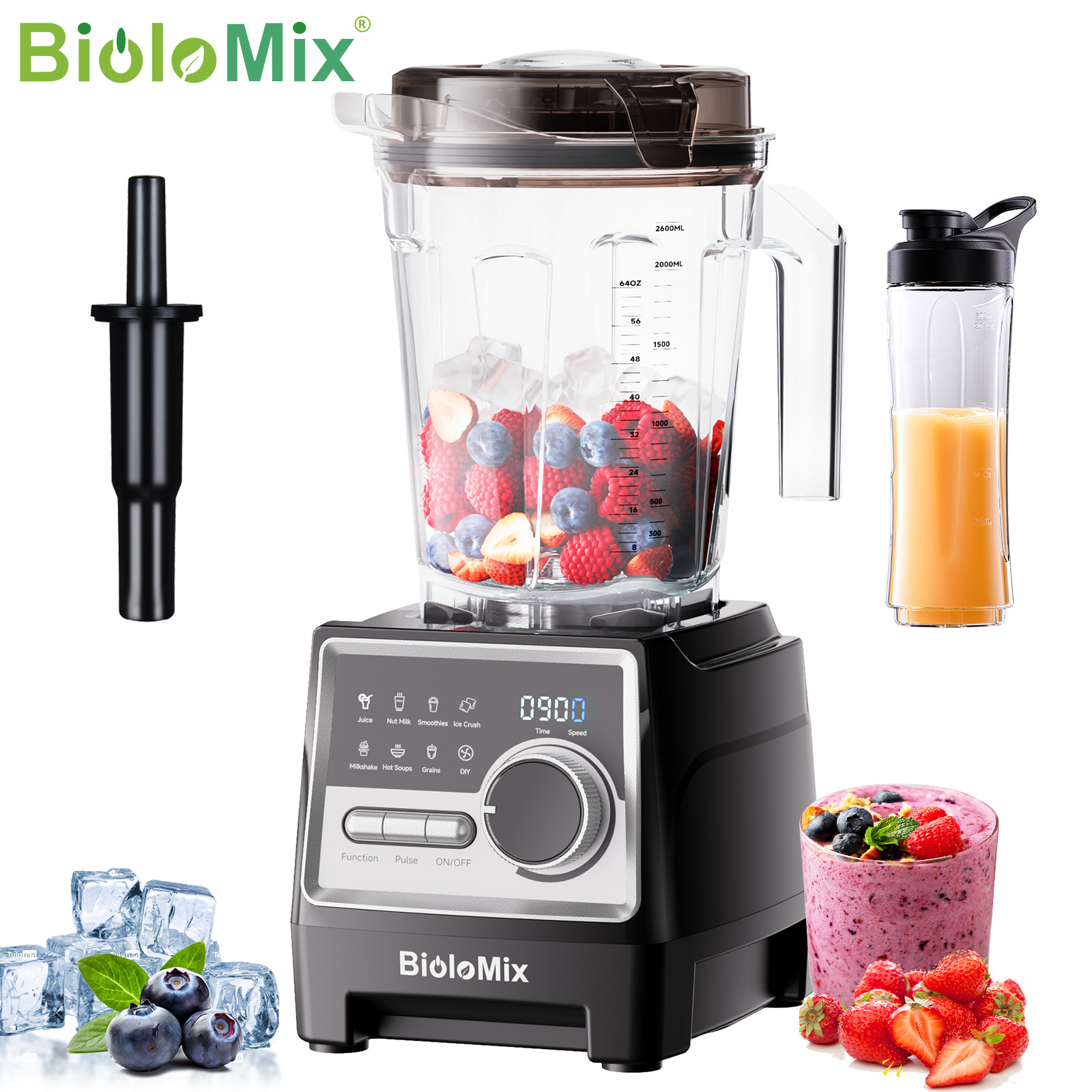 Mezclador de pantalla inteligente transfronteriza gran capacidad rompiendo paredes molino máquina de cocina mezclador image 8