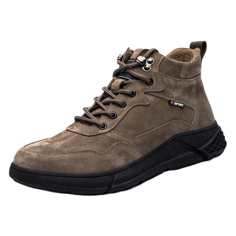 Fábrica de zapatos de protección antideslizantes resistentes al desgaste de invierno al por mayor de piel de vaca anti-piercing transpirable protección sitio de construcción ZAPATOS DE TRABAJO hombres