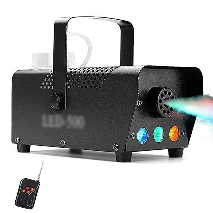 LED400W/500W control remoto máquina de humo de control de alambre rojo verde azul colorido largo brillante EFECTO DE ETAPA generador de humo