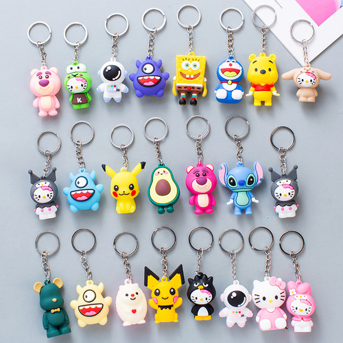 Cartoon keychain pendant, kindergarten gift, primary school student bag, doll bag, internet celebrity accessories, accessories