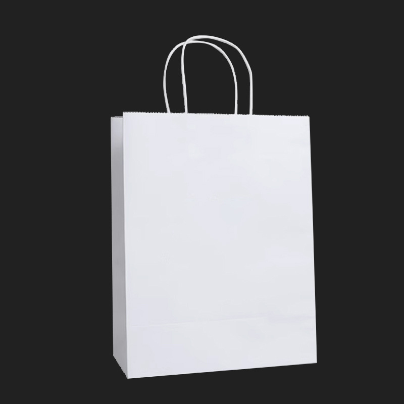 Spot bolsa de papel kraft portátil, bolsa de embalaje de té con leche para alimentos, bolsa de regalo de embalaje para llevar, bolsa de regalo de almacenamiento, lote pequeño