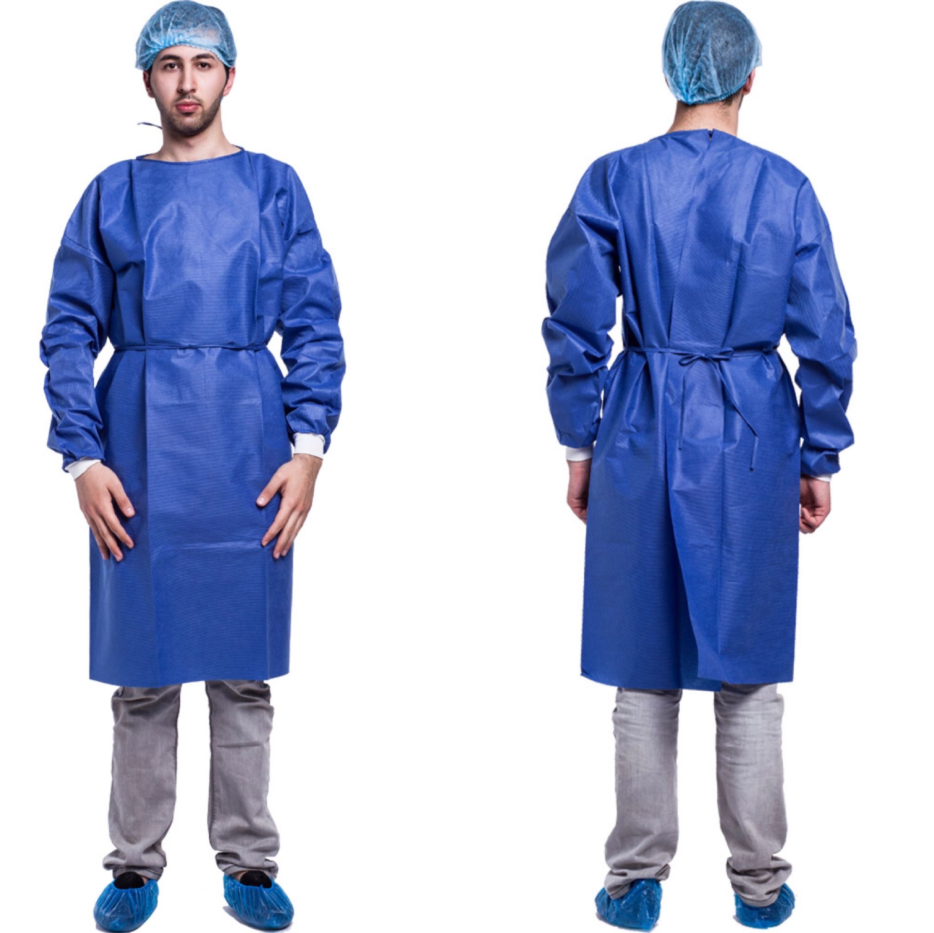 厂家直销SMS超声波一次性无纺布隔离衣防护 防尘耐用美容衣隔离服