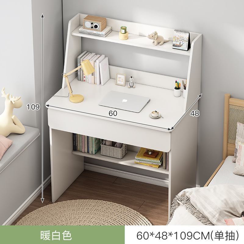 Escritorio de la computadora escritorio del hogar Escritorio de oficina con cajón simple chica moderna dormitorio estudiante Escritorio de escritura y aprendizaje