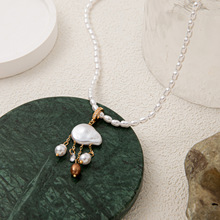 欧美跨境彩色多巴胺项链天然异形巴洛克珍珠耳环手串18k镀金保色