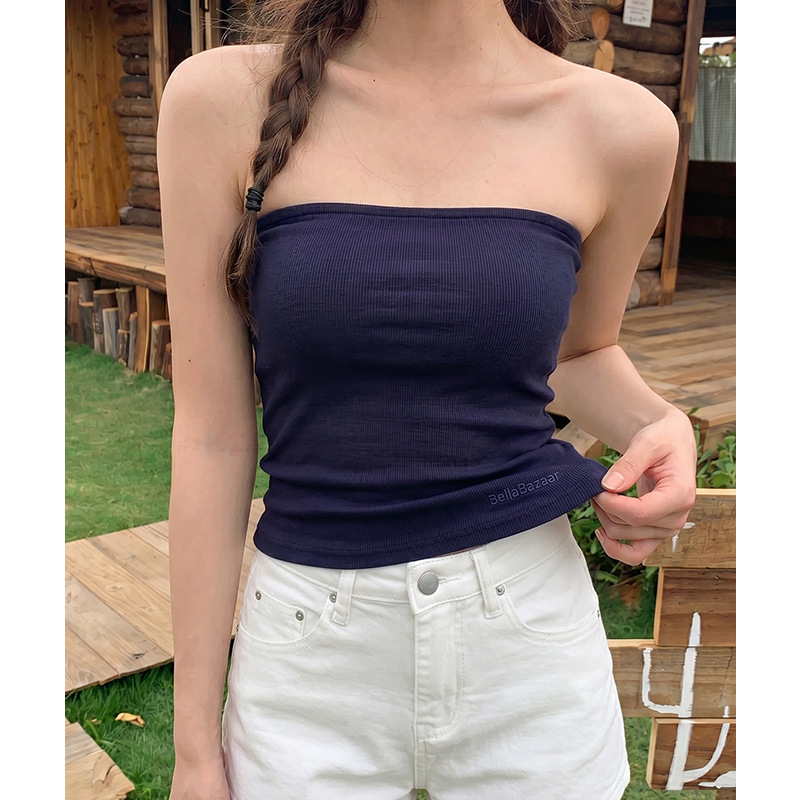 Real Shot # Sexy Tube Top for Hot Girls to Wear Outside, Women's 2026 New Summer Style, Pure and Alluring, Slim Fit. Real Shot # Sexy Tube Top for Hot Girls to Wear Outside, Women's 2026 New Summer Style, Pure and Alluring, Slim Fit.