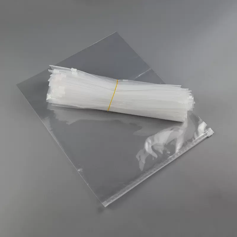 无孔透明拉链袋现货pe服装拉链袋袜子毛巾袋衣服包装袋警示语透明