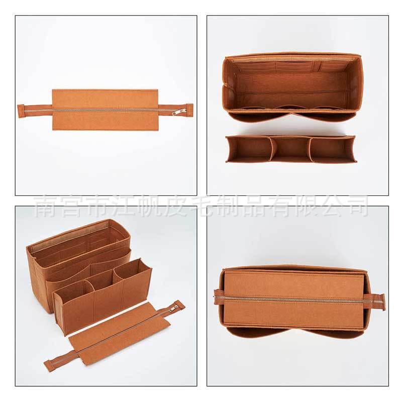 LV Onthego liner bolsa de soporte bolso de mano bolsa de forro bolsa de cosméticos bolsa de fieltro bolsa media cremallera extraíble