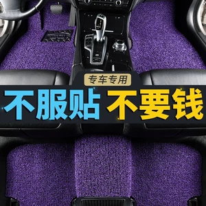 Car Wire Ring Floor Mats, Universal Easy-To-Clean Car Mats, Carpet-Type Foot Mats, Can Be Freely Cut, Car Floor Mats Peihui