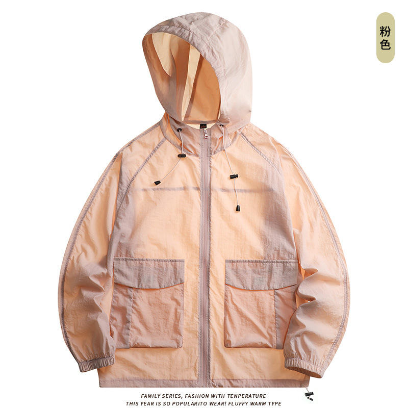 Ropa de protección solar para hombres de verano abrigo ligero al aire libre montaña transpirable UV upf50 + ropa de protección solar de pesca para mujeres