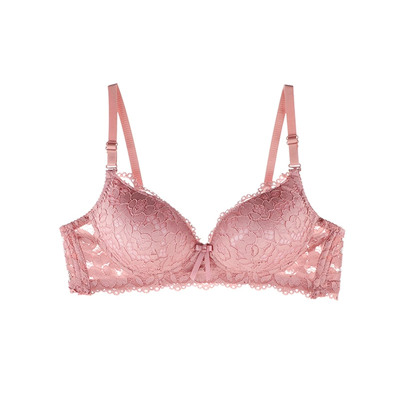 Кружевной бюстгальтер push-up, sexy underwear, тонкий беспроводной бюстгальтер для детей младшего школьного возраста, комфортный комплект, впитывает пот и запах