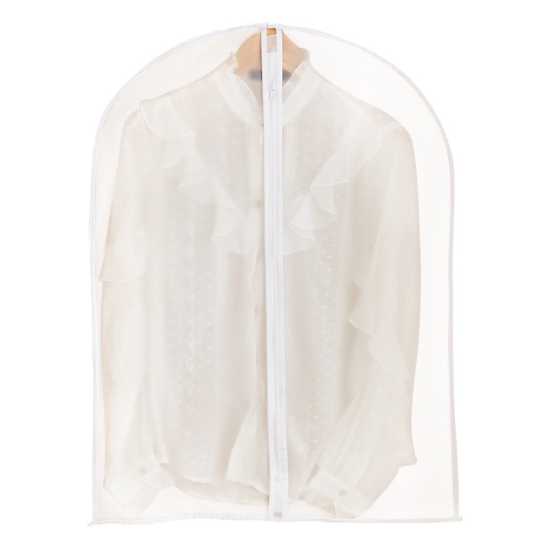 Transparent Peva Dust Cover Wardrobe Storage Waterproof and Moisture-Proof Long Hanging Garment Bag Suit Coat Wedding Dress Cover