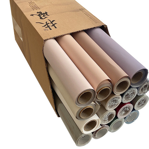 Roland Chinese Valentine's Day Chinese style peach skin fufeng paper two-color waterproof flower bouquet wrapping paper handmade diy flower shop use