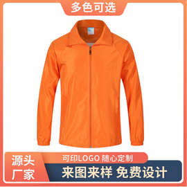 跨境2025创意款双层广告衫时尚合体型拉链外套立领休闲日常外套