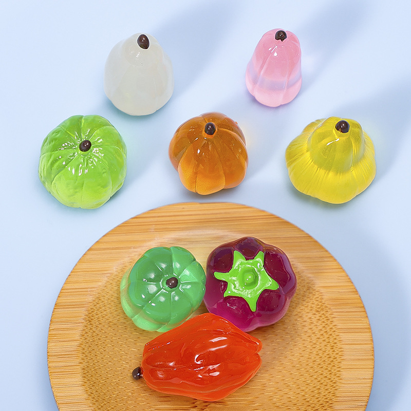 微景观摆件仿真水果茄子雪梨木瓜桌面家居造景树脂diy工艺装饰品|undefined