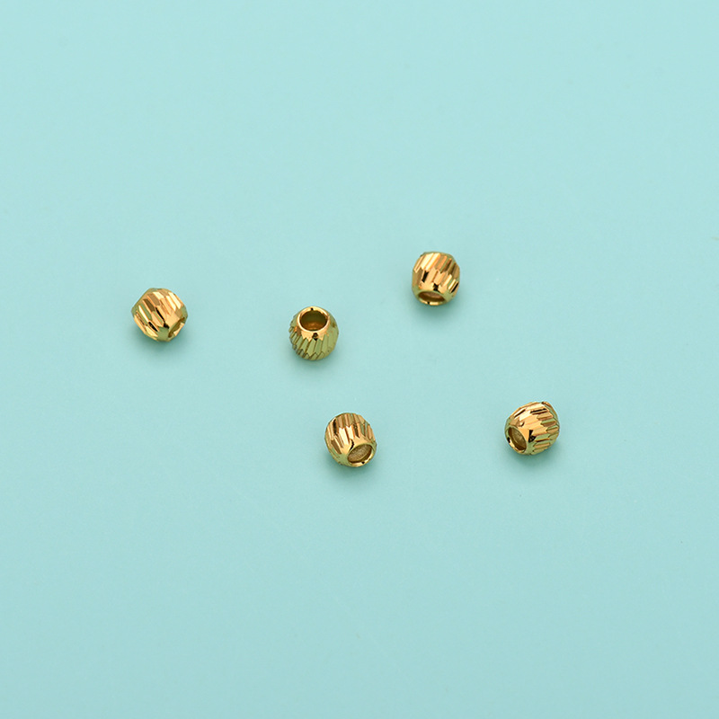 925 Sterling Silver Material 1 Piece Diameter 3mm Diameter 4mm 925 Sterling Silver Solid Color Polished DIY Jewelry Accessories Beads