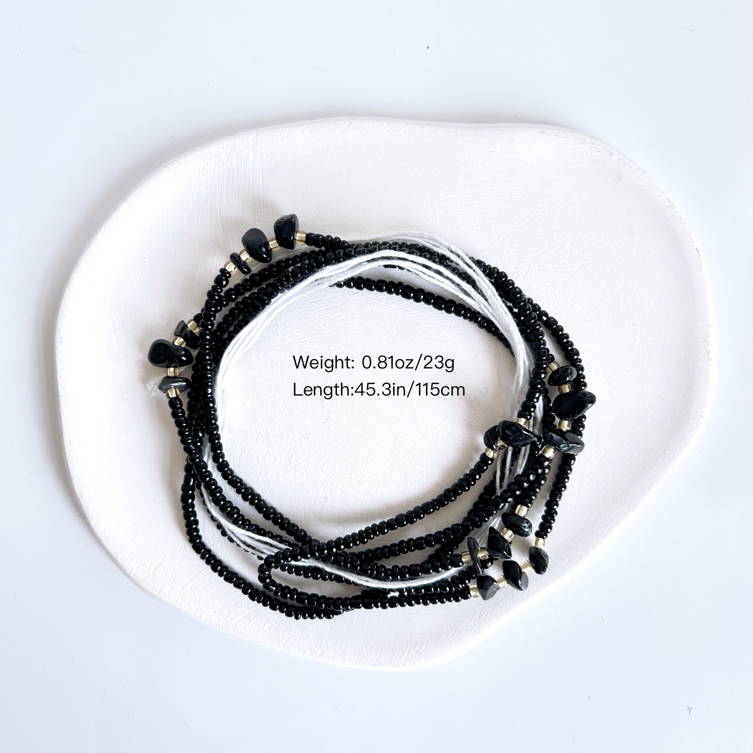 Wholesale Jewelry Bohemian Simple Style Color Block Solid Color Gravel Seed Bead Beaded Waist Chain display picture 1