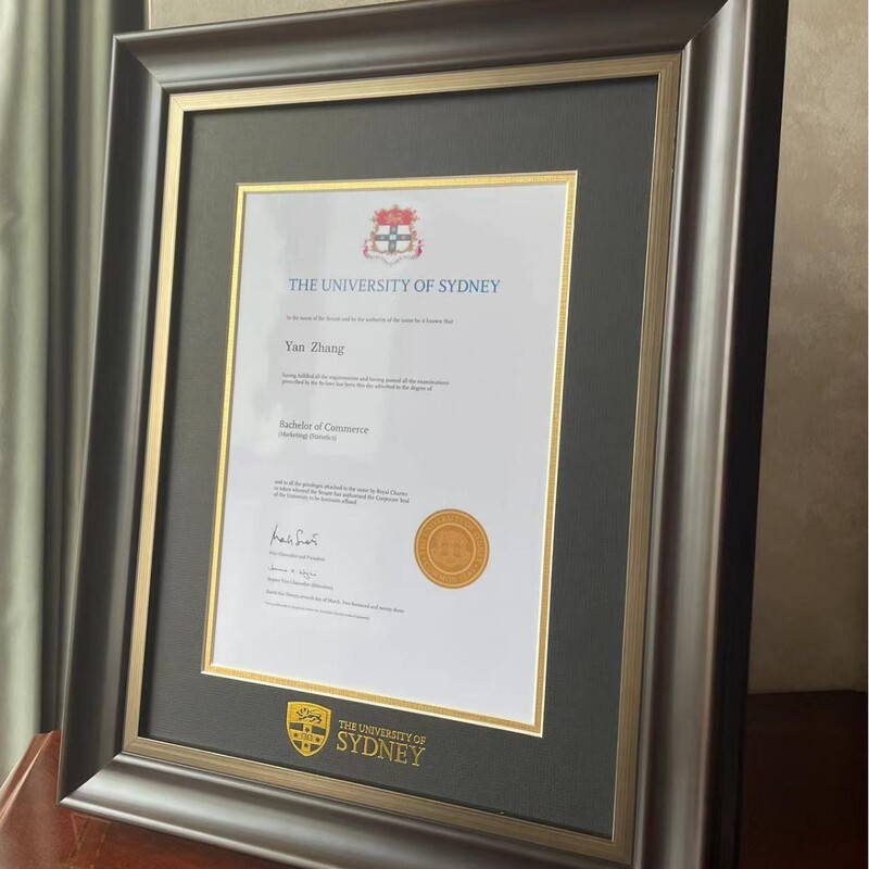 Wholesale Uk Zone 1 Australian Graduation Certificate Framed Frame Picture Frame A4 Photo Frame Size Foreign Certificate Exhibition