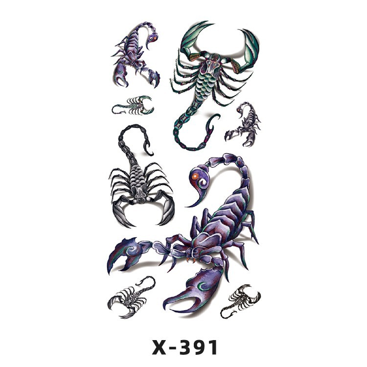 Arco de flor pequeña pegatinas de tatuaje fresco 3D dibujos animados transfronterizo Henna rosa impermeable texto en inglés pegatinas de tatuaje