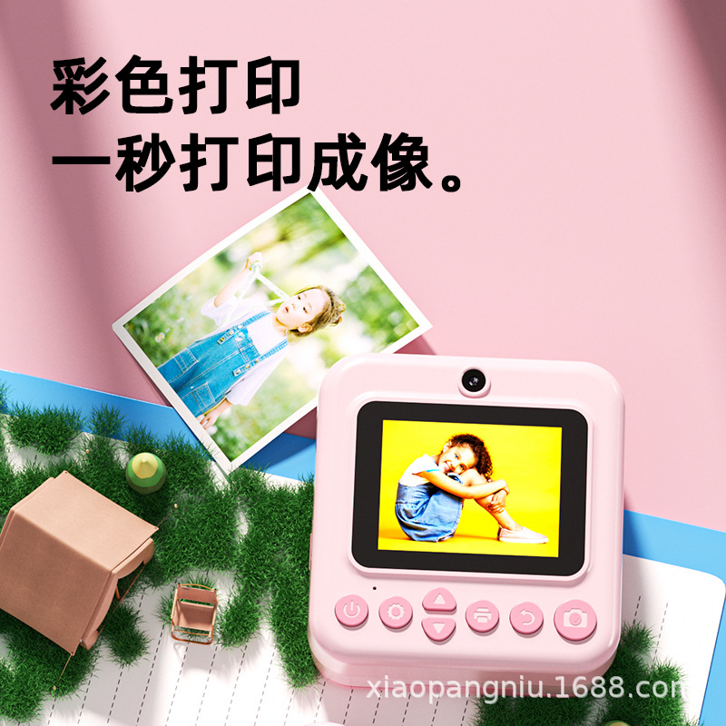 2025 nueva cámara para niños Polaroid puede tomar fotos, imprimir videos, fotos en color, fábrica de origen de juguetes
