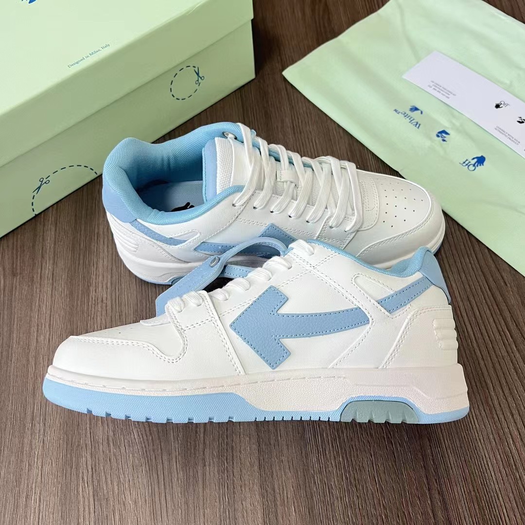 23 verano otoño marca de moda pareja zapatillas hombres Panda blanco zapatos ow cuero transpirable low Top Sneaker