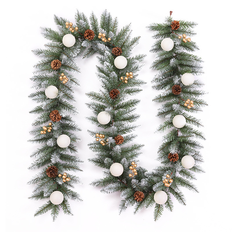 La fábrica transfronteriza directa de Navidad decoración ratán artificial ratán PVC señaló borde blanco ratán Hotel decoraciones