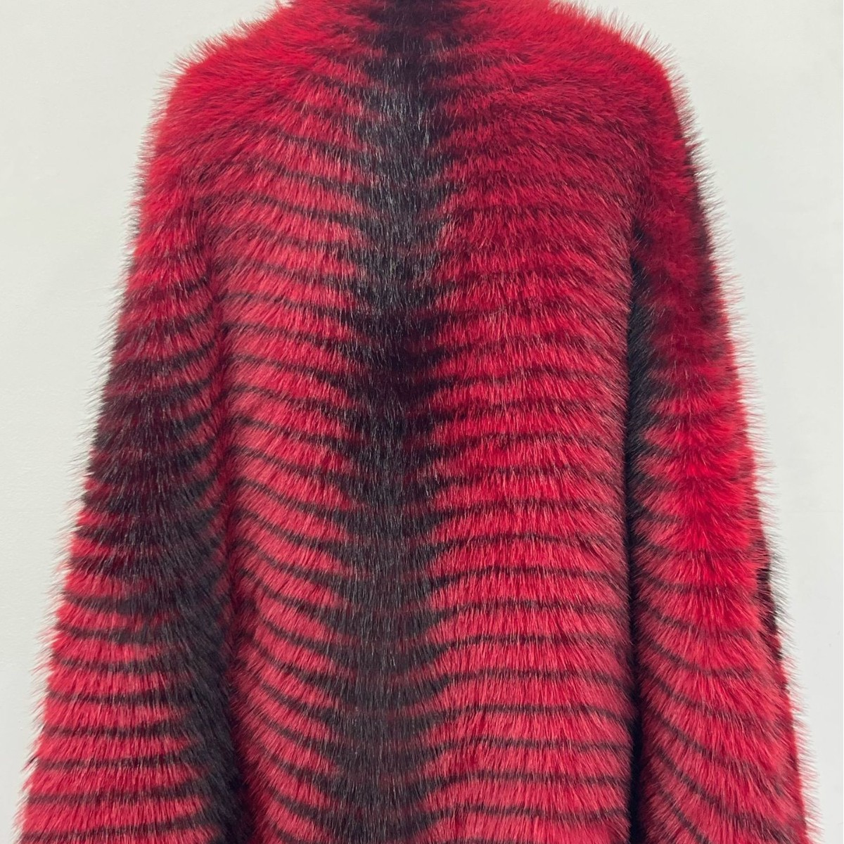 Fox Impresión de pelo de nieve Fox y bambú Leopardo punto de pelo de pavón peacook bolsa de moda abrigo juguetes zapatos tela de peluche