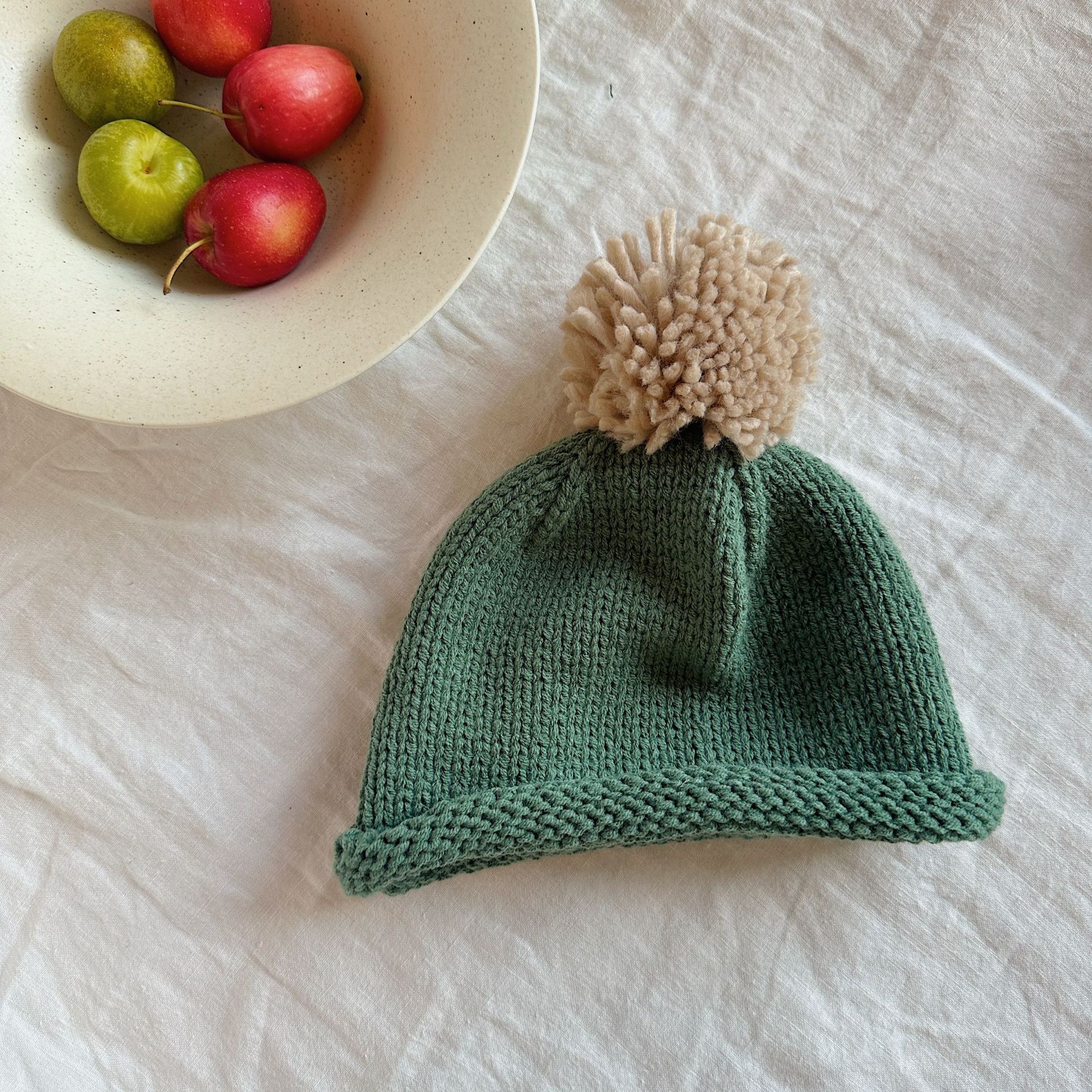 Sugar Pear ropa infantil sombrero para niñas 2024 otoño y invierno nuevo niño lindo sombrero de punto de dibujos animados sombrero de lana bebé