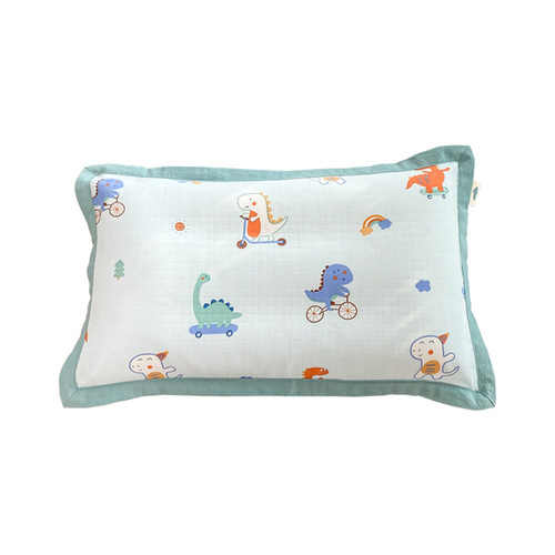 Cross-border new gauze cotton pillowcase children's student bedding cotton pillowcase cartoon cotton pillowcase batch