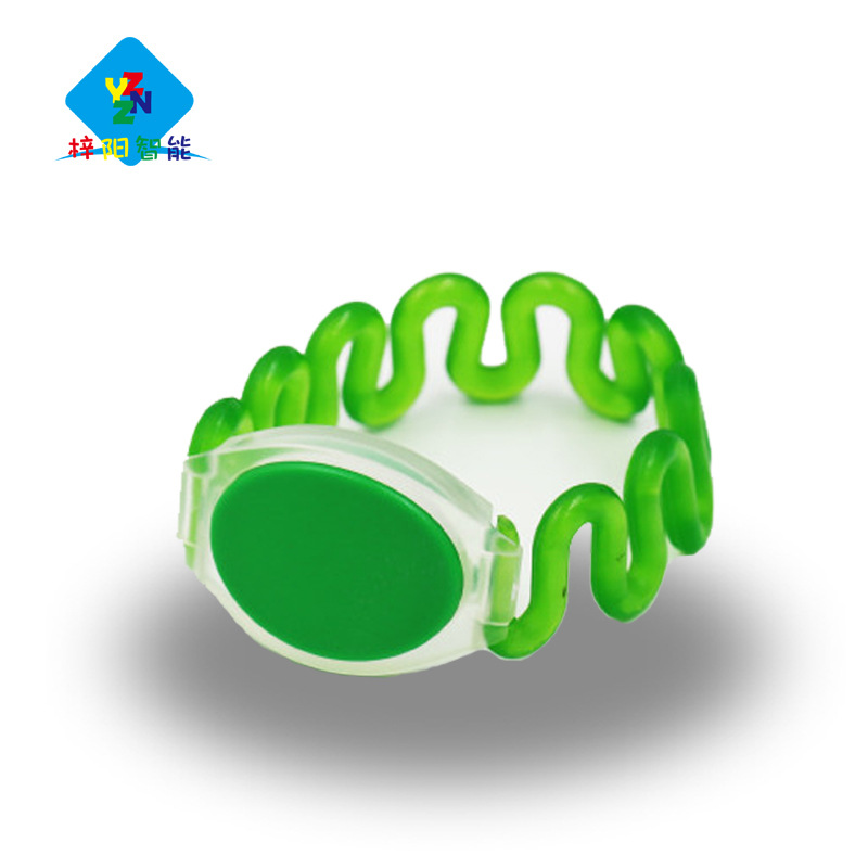 指纹锁IC手腕带 rfid硅胶芯片手环 健身房瑜伽会员ic卡腕带